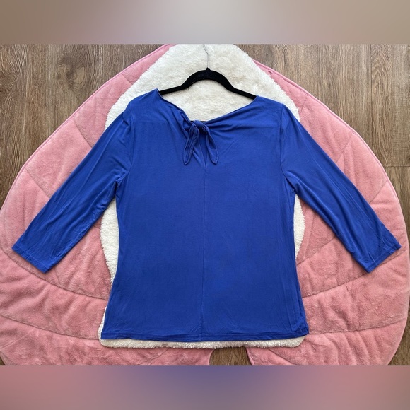Talbots Blue Long Sleeve 50 SPF Women’s Top - Picture 2 of 3